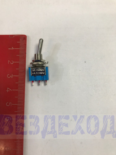 Тумблер ON-ON 250V 3A 1шт.