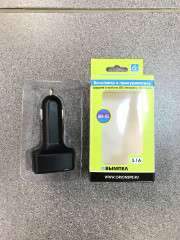 Вольтметр в прикуриватель ВМ-03 вольметр,термометр,амперметр, USB 2 Х 2,1А
