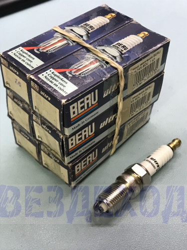 Свечи зажигания BERU Z6 14K-8DU 2108-09, 2110-12 16клап, ГАЗ, УАЗ (дв.405, 409) ЕВРО-3, 4, LADA X-RAY, VESTA
