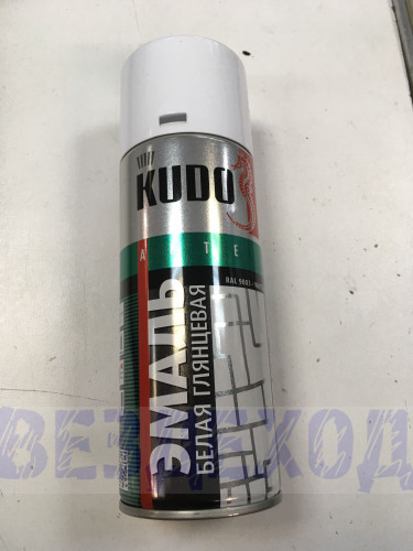 Краска KUDO (спрей) белая KU-1001 520мл