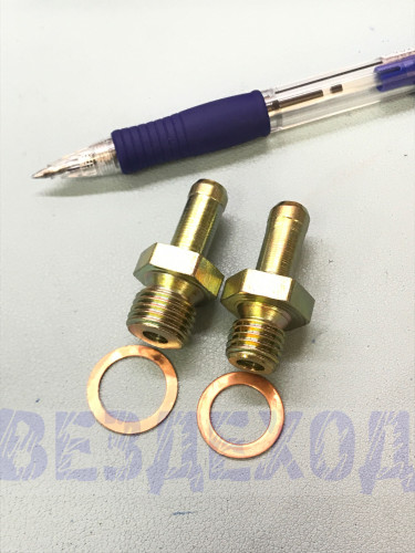 Штуцер топливного фильтра ГАЗ, УАЗ (дв.406) М12х1,5/М10х1,5 комплект