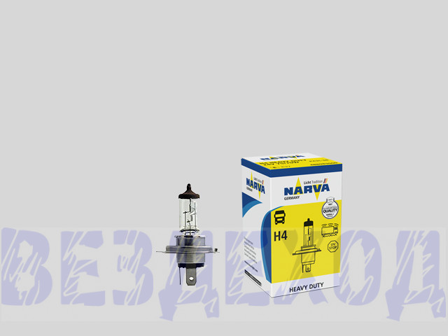 Лампа галогеновая H4 75/70W 24V NARVA виброустойчивая