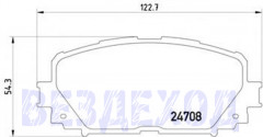 Колодки для иномарок TEXTAR 2470801 TOYOTA YARIS