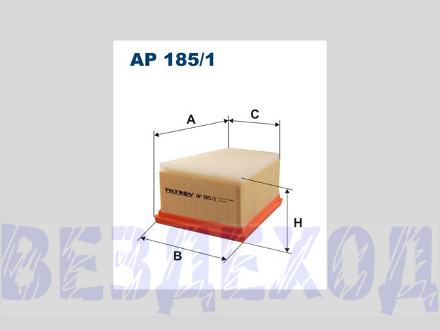 Фильтр воздушный FILTRON AP185/1 RENAULT DUSTER, LARGUS