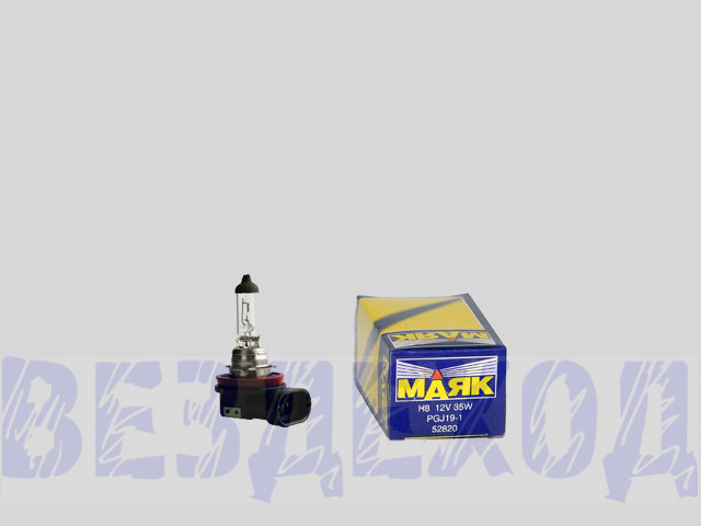 Лампа галогенная H8 35W 12V МАЯК